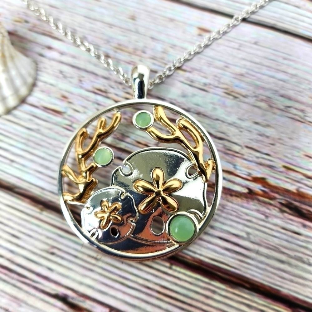 NEW PERIWINKLE BY BARLOW SILVER NECKLACE BEACH COASTAL VACATION - Picture 4 of 9